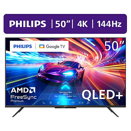 $258*:Philips 50" Class 144Hz QLED+ 4K UltraHD (2160p) Google + Gaming Smart TV (50PUG7675/F7) at Walmart.com (0 replies)