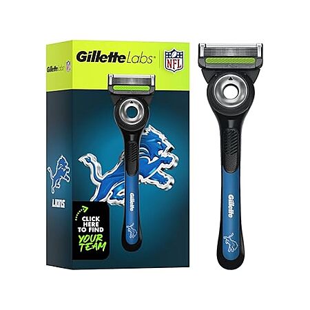 Gillette Labs Special NFL Lions Edition Shaving Razor w/ 4 Refills ...