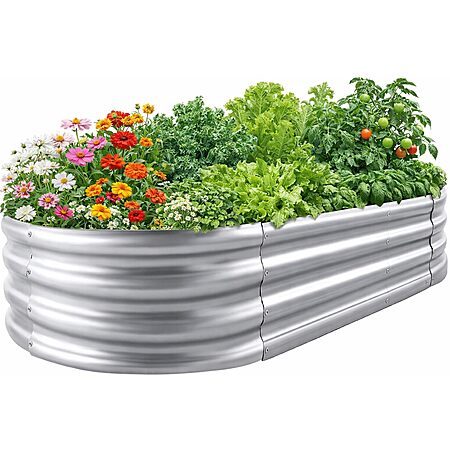 Eclaron Galvanized Raised Garden Bed (4' x 2' x 1')