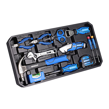 20-Pc Kobalt Blue Household Tool Set w/ Hard Case