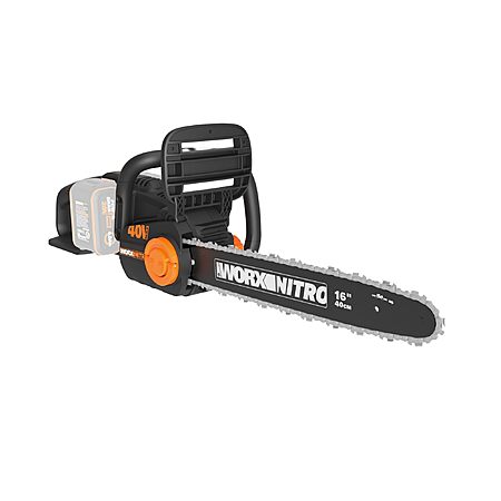 $119.99: Worx Nitro 40V 16" Cordless Brushless Chainsaw 4.0 Ah Tool Only WG385.9 at Amazon