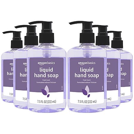 [S&S] $4.46: Amazon Basics Original Fresh Liquid Hand Soap, 7.5 Fl Oz (Pack of 6) at Amazon
