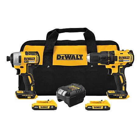 $152.1: DEWALT 20V MAX – Cordless Drill & Impact Driver 2-Tool Combo, 2 Batteries, Charger & Bag (DCK277D2) at Amazon, Free Shipping