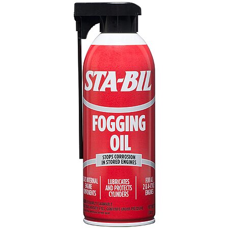 $2: STA-BIL 22001 Fogging Oil – Protects Cylinders & Engine Components, 2 & 4 Cycle Engines, 12 oz at Amazon