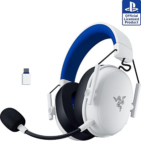 [AC] $54.99: Razer BlackShark V3 X Wireless Gaming Headset – PS5/PC/Mac/Switch/Phone, 50mm, Long Battery(White) at Amazon