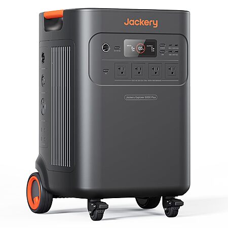 $2879: Jackery Solar Generator 5000 Plus – 5040Wh LiFePO4, 7200W AC, Expandable, Home Backup at Amazon