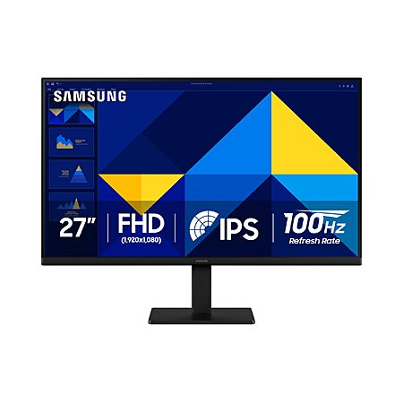 $99.99: Samsung 27" S30GD Essential Monitor – IPS, 100Hz, Tilt Stand, Eye Care, Game Mode(S30GD) at Amazon