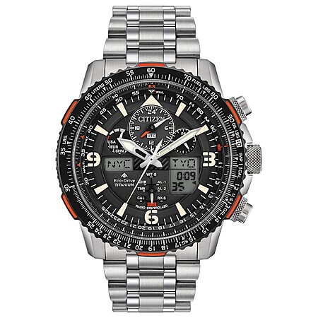 $497.50: 45mm Citizen Men's Promaster Air Skyhawk Eco-Drive Super Titanium Watch (Model: JY8108-53E) at Amazon