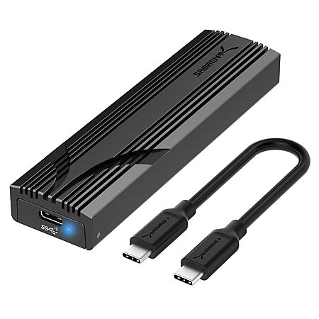 [AC]$14.99: SABRENT 10Gbps USB-C NVMe Aluminum External M.2 NVMe SSD Drive Enclosure at Amazon