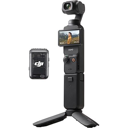 $539: DJI Osmo Pocket 3 Creator Combo – 1” CMOS 4K/120fps Vlog Camera with 3-Axis Stabilization, Face/Object Tracking & Mic at Amazon