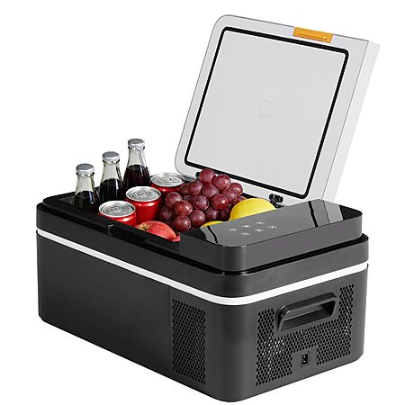 $119.83: OLIXIS 21QT Portable Car Fridge – Bluetooth-Controlled Freezer with Car Battery Protection at Amazon