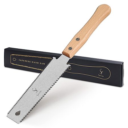 $6.45: SS SHOVAN Double Edged 11/17 TPI Flush Cut Japanese Style Hand Saw at Amazon