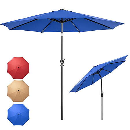 Gianna 9FT Outdoor Patio Umbrella(Khak/Blue) $22.99 + Free Shipping w/ Walmart+ or on $35+