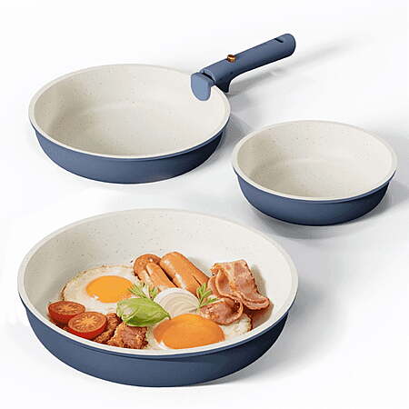 Carote 4-Piece Nonstick Cookware Set w/ Detachable Handles(Blue/Green) $15.99 + Free S&H w/ Walmart+ or on $35+