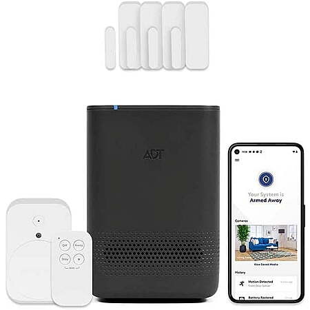 ADT Blue Wireless Home Security System – 8-Piece Kit, Pearl Gray $27 + Free Shipping at Walmart.com