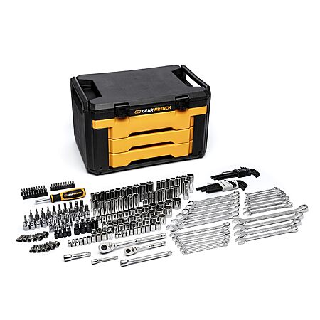 232 Pc GEARWRENCH Mechanics Tool Set in 3 Drawer Storage Box $138.52 + Free Shipping at Amazon