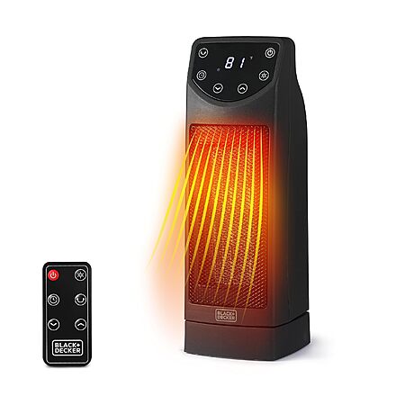 BLACK+DECKER 1500W Oscillating Space Heater $15.26 + Free Shipping w/ Prime or on orders over $35 at Amazon