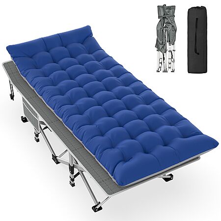 75" x 28" Slendor 1200D Portable Folding Camping Cot w/ 2-Sided Mattress $53.99 + Free S&H at Amazon