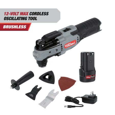 Hyper Tough 12V Max Lithium-Ion Brushless Oscillating Multi-Tool with 1.5Ah Battery&Charger $49.88 + Free S&H at Walmart