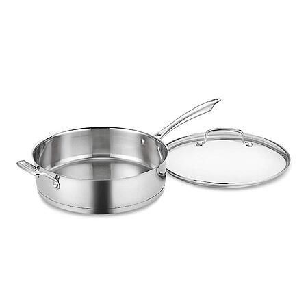 [AC]Cuisinart 3-Quart Saute Pan w/Helper & Cover, Stainless Steel $43.99 + Free S&H at Amazon
