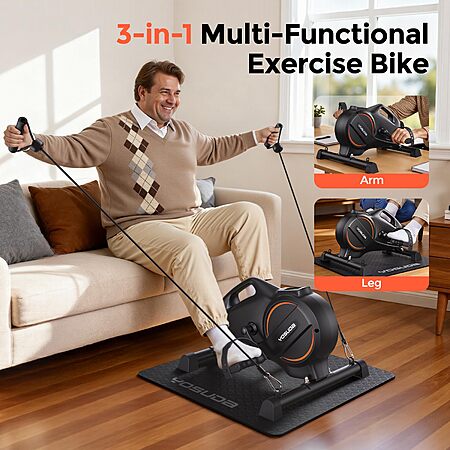 $109.98: YOSUDA Under Desk Magnetic Pedal Exerciser – Mini Desk Bike for Home & Office Workouts at Amazon