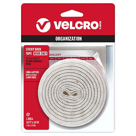 10' x 3/4" VELCRO Sticky Back Tape (Hook Only) $2.80