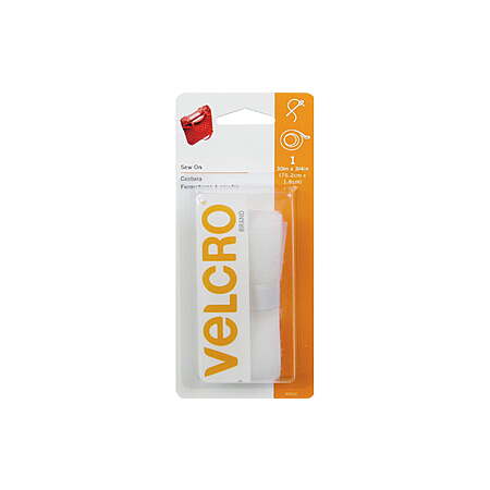 30" x 3/4" VELCRO Brand Sew On Fastener for Fabrics (White) $0.60