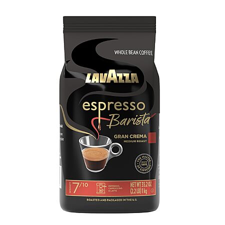 Select Accts: 2.2-Lb Lavazza Espresso Barista Gran Crema Whole Bean Coffee Blend from $9 w/ S&S