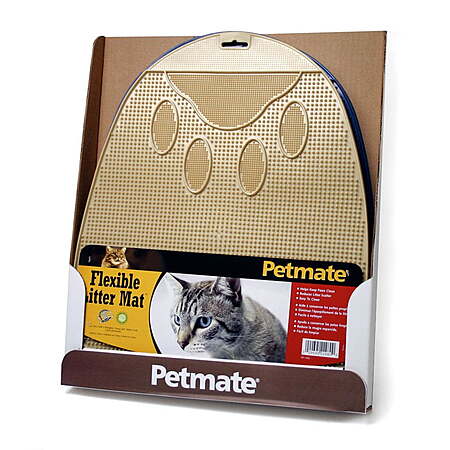 Petmate Waterproof Non Slip Waste Trapping Cat Litter Mat (17" x 14" x 0.25") $2.70