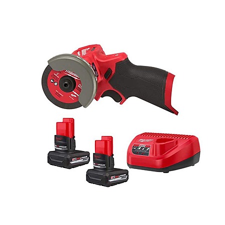 Milwaukee M12 FUEL 12V Brushless 3" Cut Off Saw + 2x 5.0Ah Batteries & Charger $189 + Free S&H