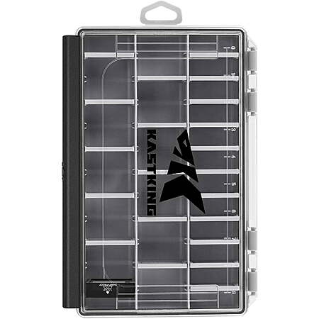 KastKing HyperSeal Waterproof Fishing Tackle Box (Size 3600, Black) $12.80