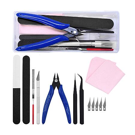Mandala Crafts 13 Model Building Hobby Tools Kit for 3D Plastic Miniatures $6.49 + Free S&H w/ Prime or $35+