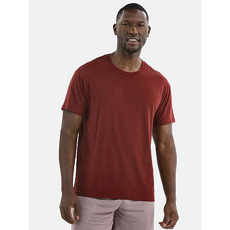 Athletic Works Men's Solid Tri Blend Short Sleeve Tee (Heritage Russet) from $2.40