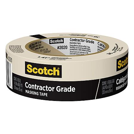 Scotch General Purpose Contractor Grade Masking Tape (1.41'' x 60.1 Yd.) $3