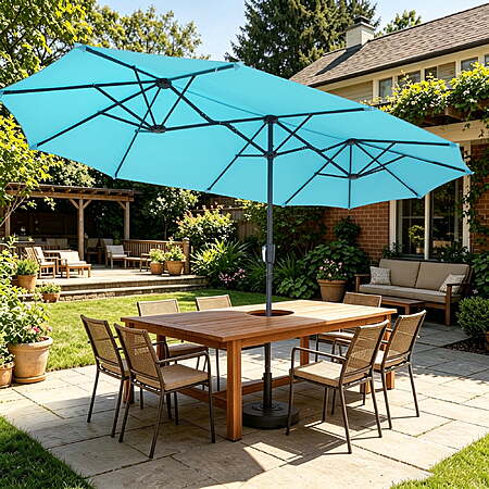 Ainfox 13ft Large Patio Umbrella(Blue) $54 + Free S&H at Walmart