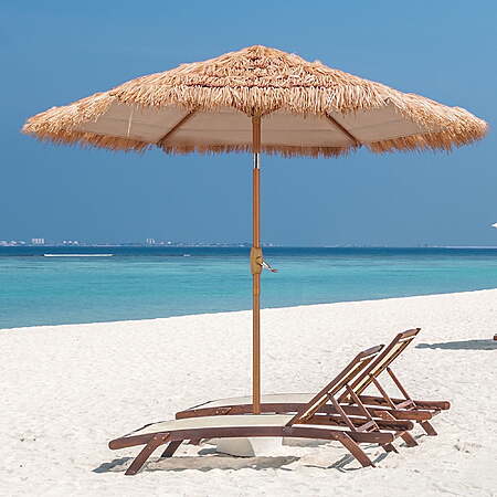Ainfox 7.5ft Thatched Tiki Patio Umbrella $33.24 + Free S&H at Walmart