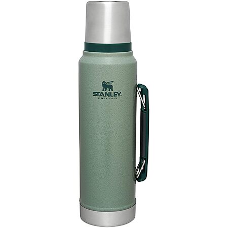 Stanley Classic Legendary Vacuum Bottle 1.1 qt (Hammertone Green/Lake) $27 + Free S&H w/ Prime or $35+