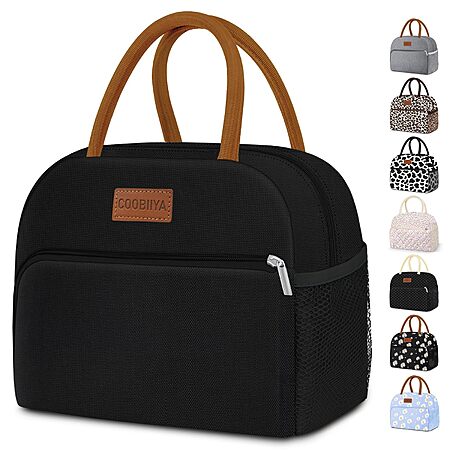 Coobiiya 10L Lunch Box Lunch Bag (Black) $5.98 + Free S&H w/ Prime or $35+