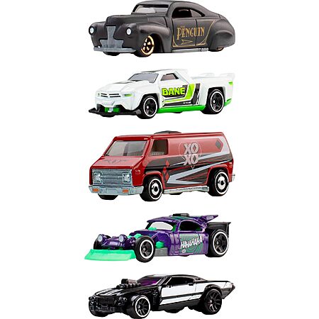 5-Pack Hot Wheels Batman, 1:64 Scale Die-Cast Cars $11.85 + Free S&H w/ Prime or $35+
