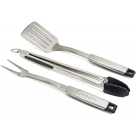 3 Pcs Cuisinart CGS-333 Professional Grill Tool Set $12.99 + Free S&H w/ Prime at Woot!