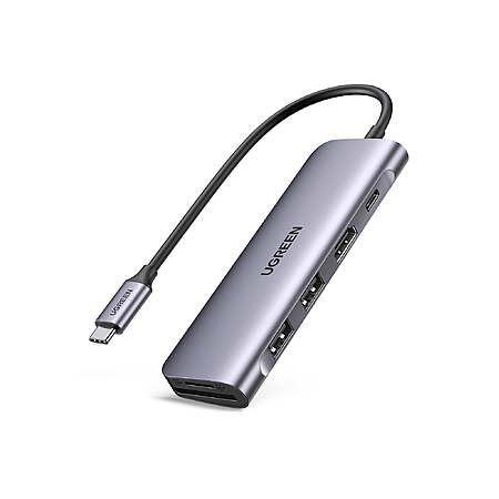 UGREEN 6-in-1 USB-C Hub w/ 4k HDMI, 3x USB, SD/TF