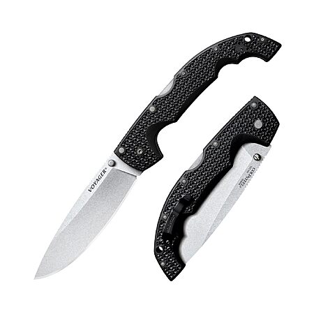 COLD STEEL XL Voyager 5.5" AUS10A Folding Knife, Tri-Ad Lock $39.19 + Free S&H at Amazon