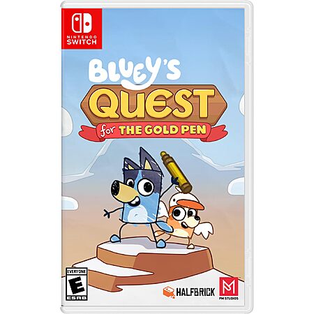 Bluey's Quest for The Gold Pen(Nintendo Switch) $29.99 + Free S&H w/ Prime or $35+
