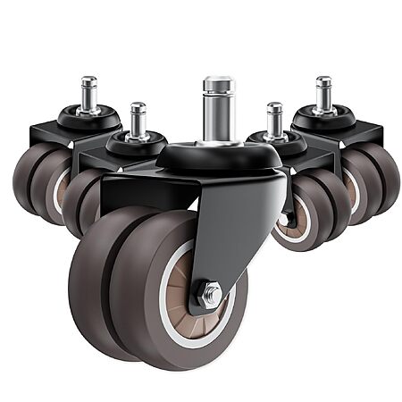 5 Pack ASHGOOB 2 Inch Low Profile Office Chair Casters 650 lbs(Grey) $9.99 + Free S&H w/ Prime or $35+