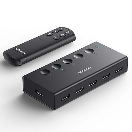 UGREEN HDMI Switch 5 in 1 Out 4K@60Hz Switcher with Remote(Black) $24.17 + Free S&H w/ Walmart+ or $35+