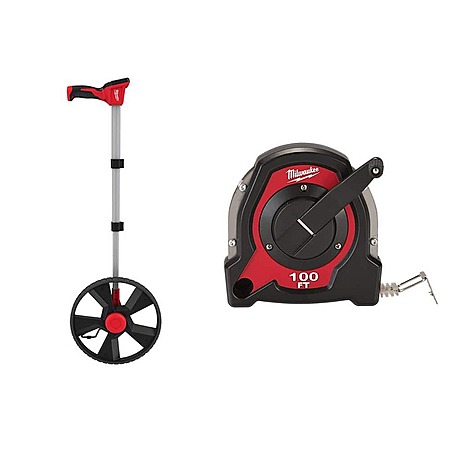 $69.97: Milwaukee 12 in. Digital Measuring Wheel with 100 ft. Closed Reel Long Tape Measure at HomeDepot