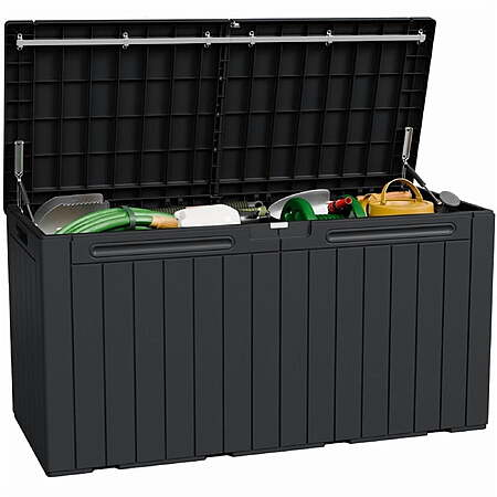 Homall 98 Gallon Deck Box with Lockable Lid, Black $62.99 + Free S&H at Walmart