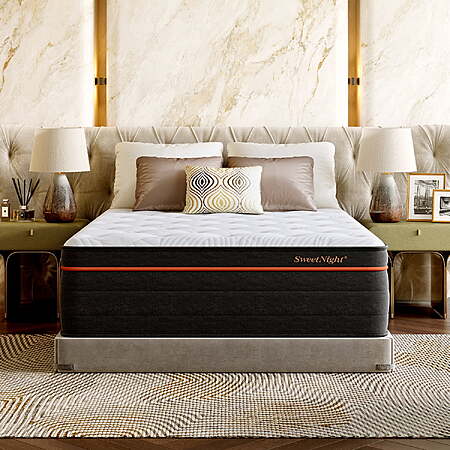 $284: Sweetnight Twilighty 16" Cooling Gel Memory Foam Medium Firm Supportive Hybrid Mattress,Queen Size at Walmart.com