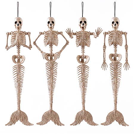 $15.99: Joyfy 4-Pack 20" Halloween Posable Skeletons, Movable Joints, Indoor/Outdoor Decor at Walmart.com