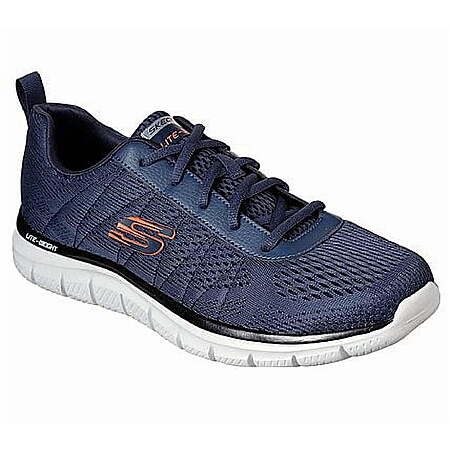 $37.50: Skechers Men's Track Moulton Lightweight Memory Foam Trainer Sneakers (Navy) at Walmart.com